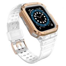 Ruhtel - Armband kompatibelt med Apple Watch 4/5/6/7/SE (42/44/45mm) Rosa