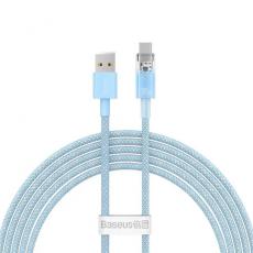 BASEUS - Baseus USB-A Till USB-C Kabel 2m 100W - Blå