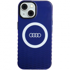 Audi - Audi iPhone 15/14/13 Mobilskal Magsafe IML Big Logo - Blå