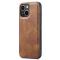 DG.MING - DG.MING iPhone 14 Plnboksfodral Split Detachable Flip - Brun