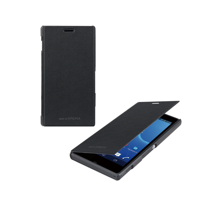UTGATT4 - Roxfit - Made for Xperia - SlimLine Book flip case till Sony Xperia M2 (Svart)