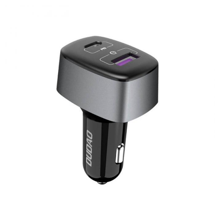 UTGATT4 - Dudao Billaddare USB/USB-C 60 W 4.0 22,5 W Svart