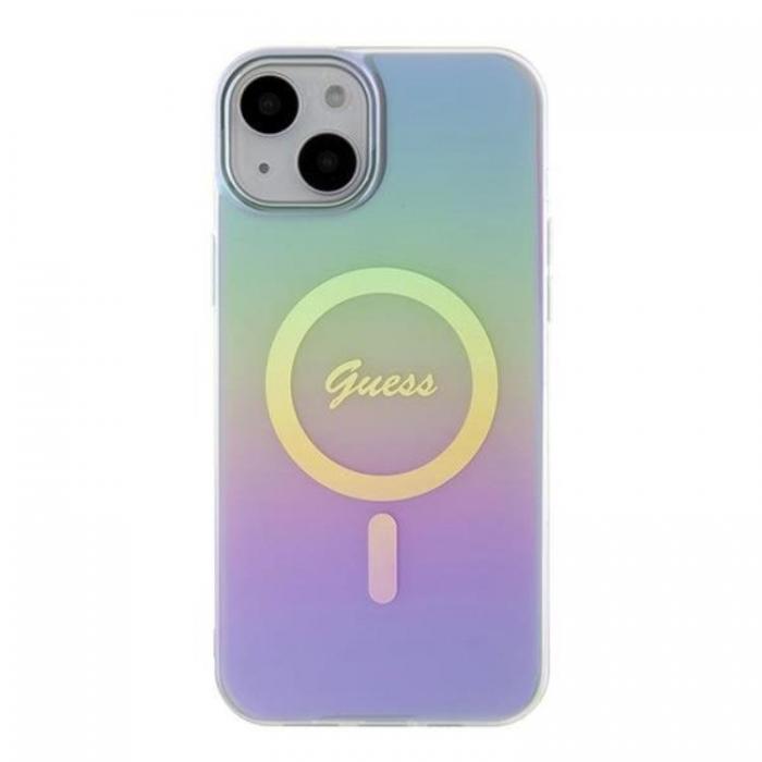 Guess - Guess iPhone 15 Mobilskal Magsafe IML Iridescent - Lila