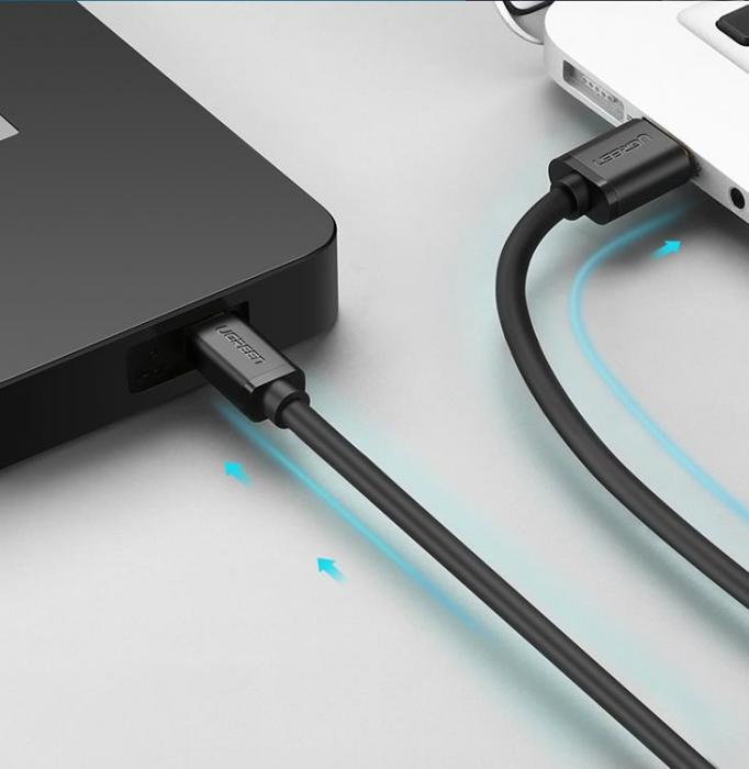 Ugreen - Ugreen USB Till Mini USB Kabel 1 m - Svart