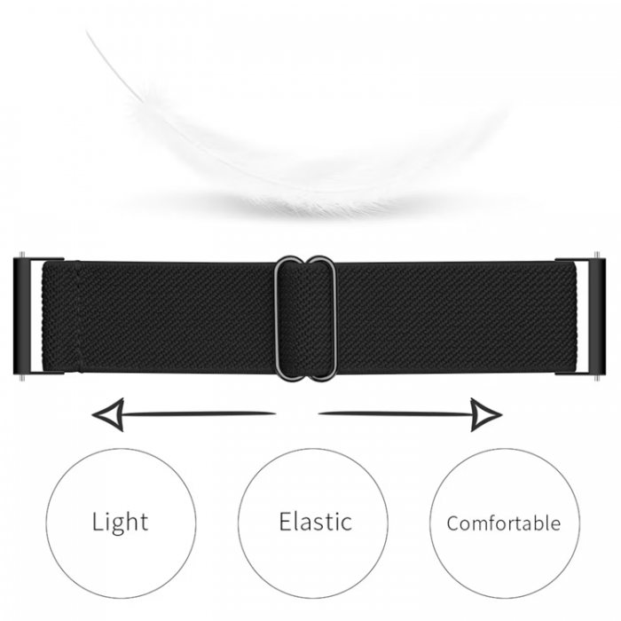 A-One Brand - Galaxy Watch 6 Classic (43mm) Armband Elastic - Svart