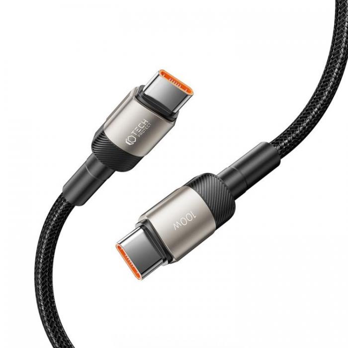 Tech-Protect - Tech-Protect USB-C till USB-C Kabel Ultraboost Evo 2m - Titanium