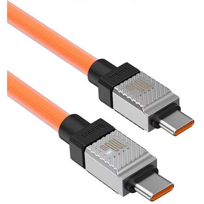 BASEUS - Baseus Kabel USB-C Till USB-C 2m - Orange
