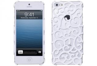 A-One Brand - Mönstrat Baksideskal till Apple iPhone 5/5S/SE (Vit)