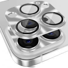 HAT PRINCE - ENKAY iPhone 14 Pro Max/14 Pro Kameralinsskydd i Härdat glas - Silver