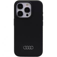 Audi - Audi iPhone 15 Pro Max Mobilskal Silikon - Svart