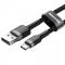 BASEUS - BASEUS Cafule USB-C Cable 300 cm Gr / Svart