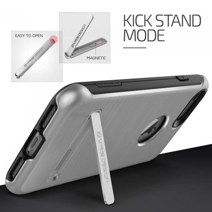 UTGATT5 - Verus Duo Guard Skal till Apple iPhone 7/8/SE 2020 - Steel Silver