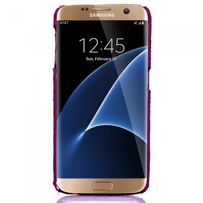 UTGATT5 - MobilSkal till Samsung Galaxy S7 Edge - Glitter Lila