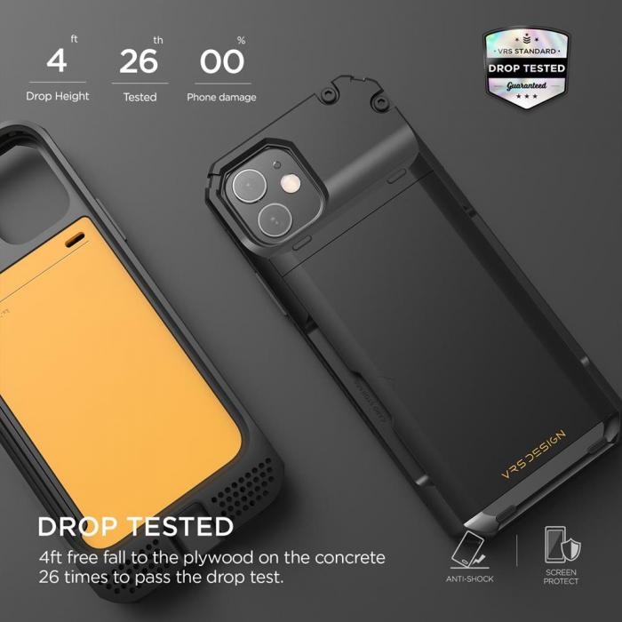 UTGATT4 - VRS DESIGN | Damda Glide Pro Skal iPhone 12 Mini - Svart