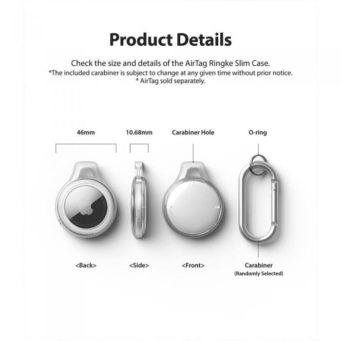 Spigen - Ringke - Slim Apple Airtag - Smoke Svart
