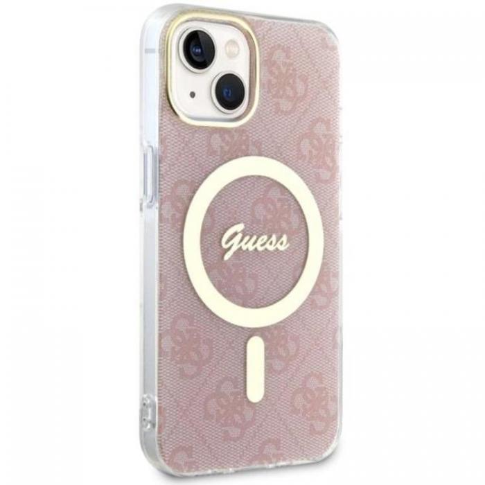 Guess - Guess iPhone 14 Plus Mobilskal MagSafe 4G - Rosa
