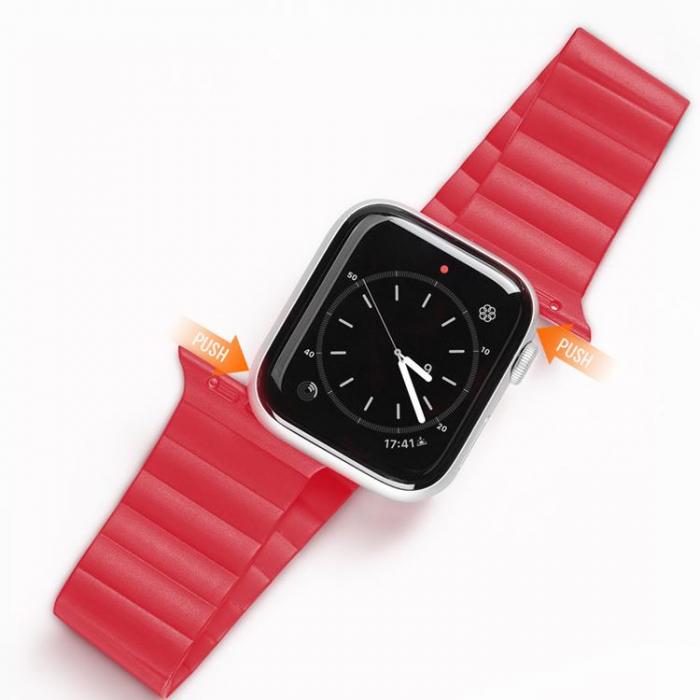 UTGATT1 - Dux Ducis Magnetic Strap Apple Watch 7/6/5/4/3/2/SE (45/44/42mm) - Rd