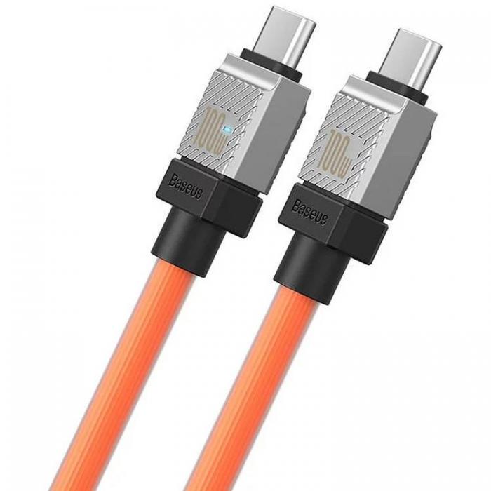 BASEUS - Baseus Kabel USB-C Till USB-C 1m - Orange