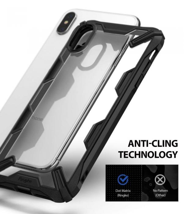 UTGATT5 - RINGKE Fusion X mobilskal till iPhone X / Xs Svart