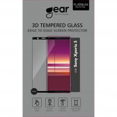 GEAR - GEAR Härdat Glas Skärmskydd 3D Full Cover Black Sony Xperia 5