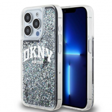 DKNY - DKNY iPhone 14 Pro Mobilskal Liquid Glitter Big Logo - Svart