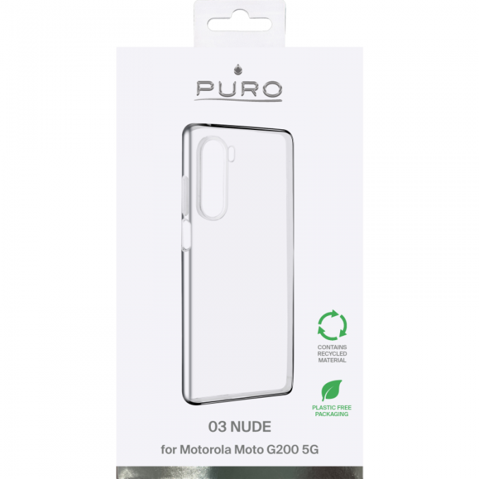 UTGATT1 - Puro Nude Skal Motorola Moto G200 5G - Transparent