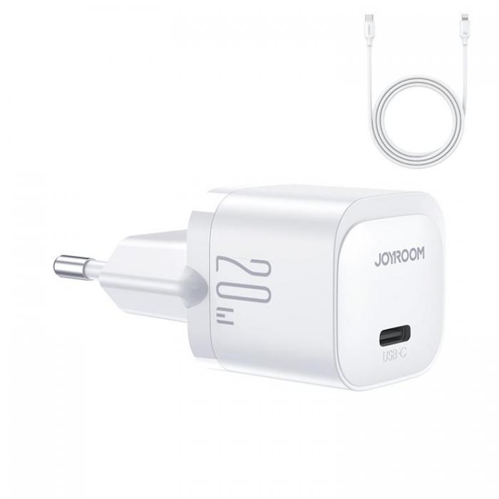 Joyroom - Joyroom PD Mini Vggladdare USB-C 20W Lightning Kabel - Vit