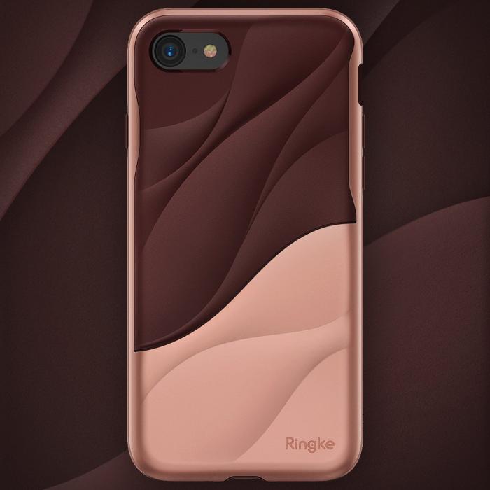 UTGATT5 - Ringke Wave Skal till iPhone 8/7 - Rose Blush