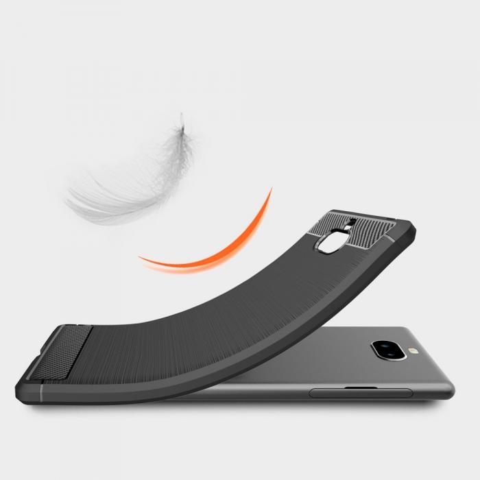A-One Brand - Carbon Brushed Mobilskal till Sony Xperia 10 Plus - Bl