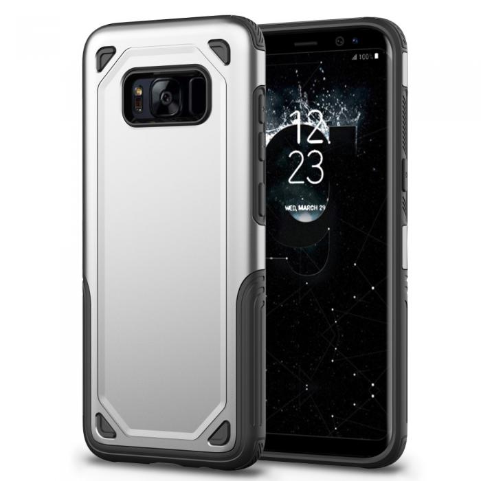 UTGATT4 - Rugged Armor Skal till Samsung Galaxy S8 Plus - Silver