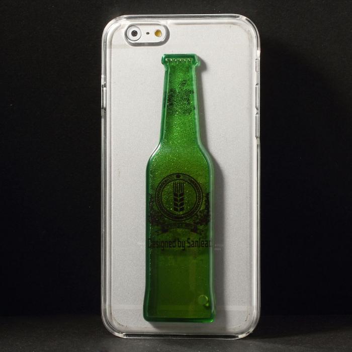 A-One Brand - BaksideSkal till Apple iPhone 6 / 6S - Liquid Beer Bottle (Green)