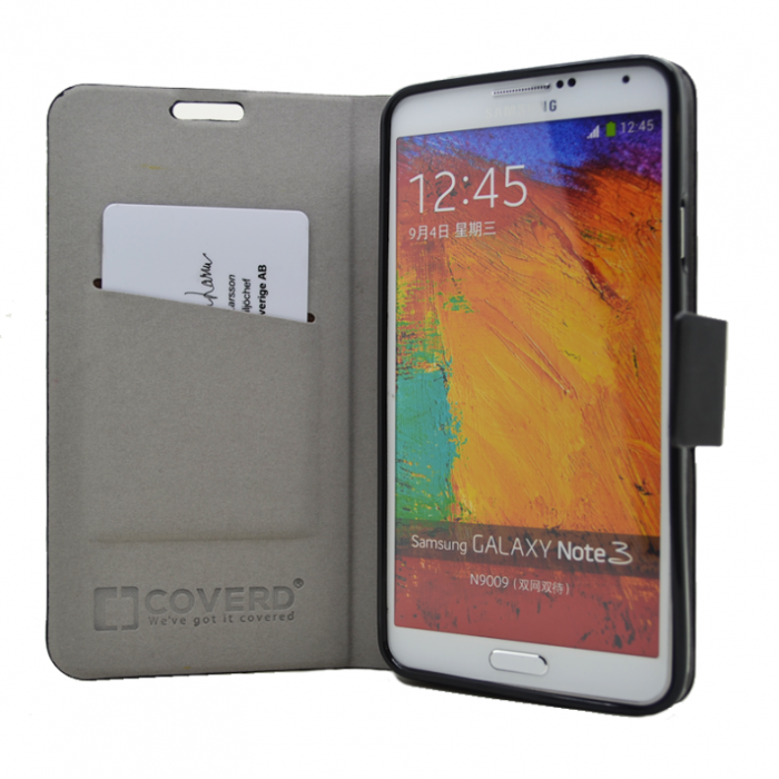 UTGATT4 - CoveredGear plnboksfodral till Samsung Note 3 (Coal Black)