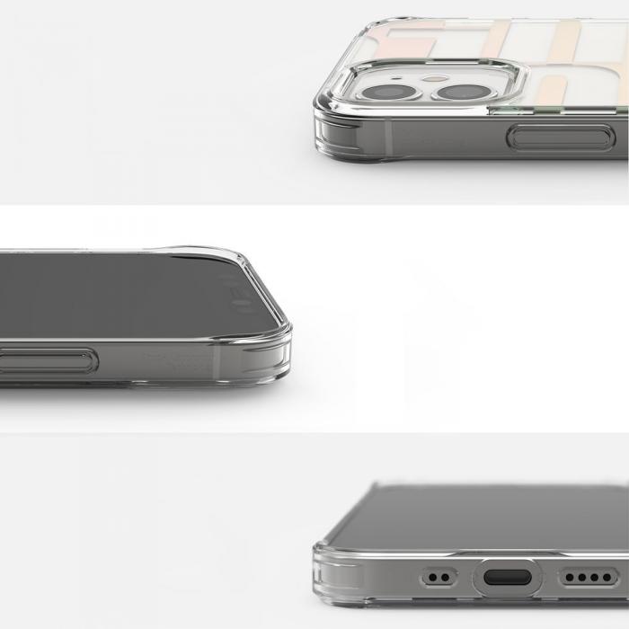OEM - Ringke Fusion Bumper Skal iPhone 12 Mini - Rosa Grn