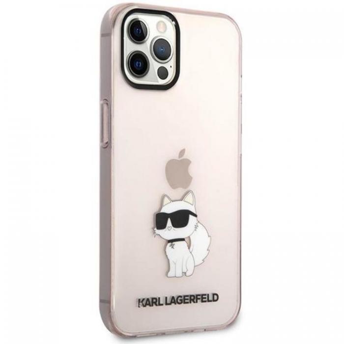 KARL LAGERFELD - Karl Lagerfeld iPhone 12/12 Pro Mobilskal Ikonik Choupette - Rosa