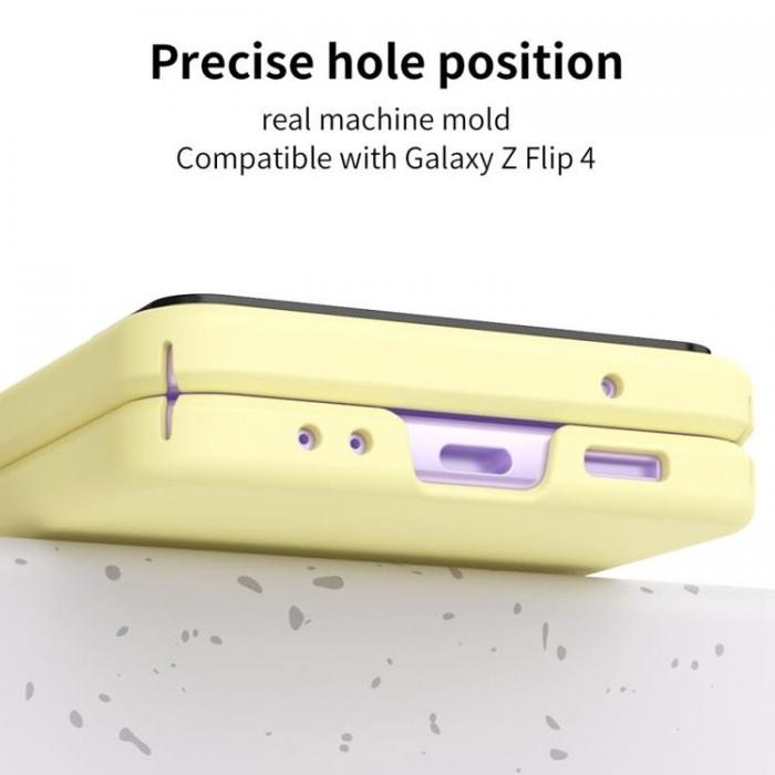 A-One Brand - Galaxy Z Flip 4 Skal Lens Hinge Folding - Gul