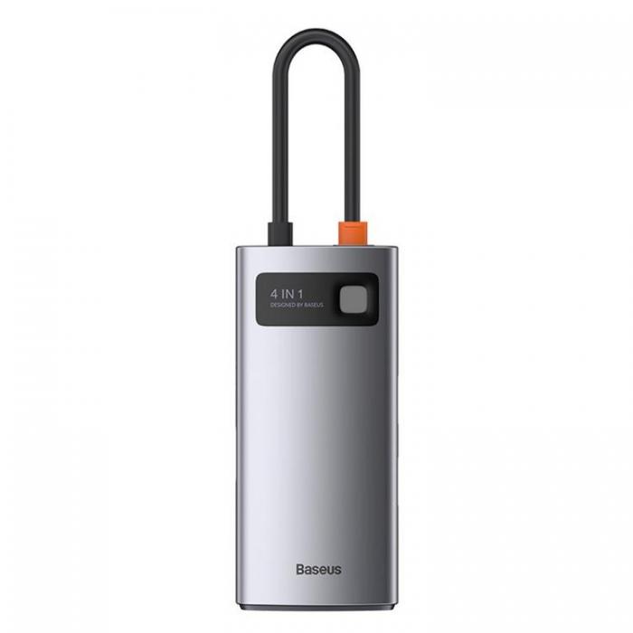 BASEUS - Baseus 4in1 Multifunktionell HUB USB-C 100 W - Gr