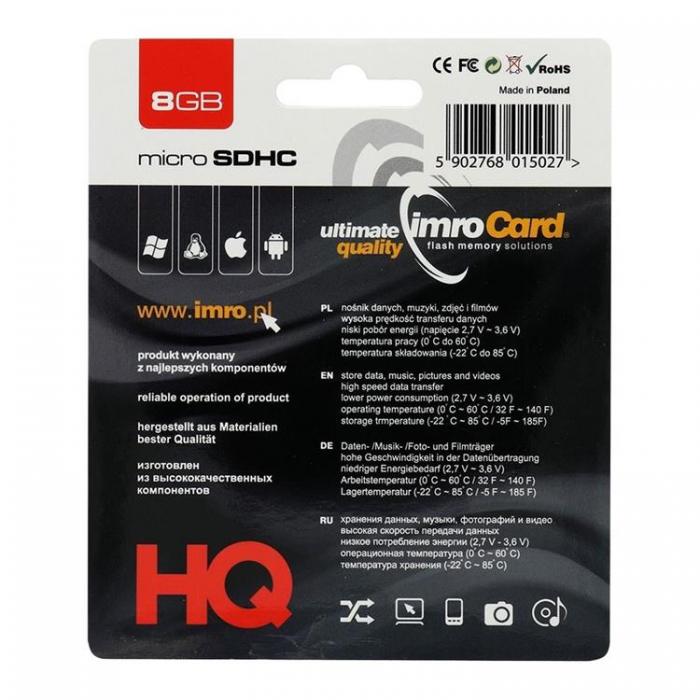 UTGATT1 - Imro Minneskort MicroSD 8GB Utan Adapter