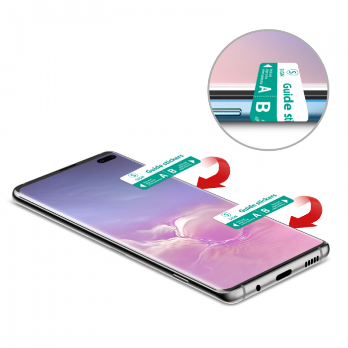 SiGN - SiGN 3D Curved Skrmskydd fr Samsung Galaxy S10 Plus