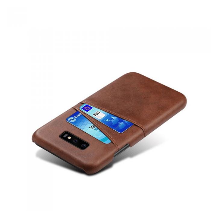 A-One Brand - Skal med Kortfack fr Samsung Galaxy S10e - Brun