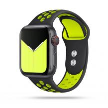 Tech-Protect - Softband Apple Watch 4/5/6/7/8/Se/Ultra (42/44/45/49mm) Svart/Lime
