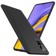 A-One Brand - Twill Texture flexicase skal Samsung Galaxy A51 5G - Svart