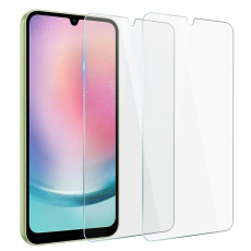 A-One Brand - [2-PACK] Galaxy A24 4G Härdat Glas Skärmskydd - Clear