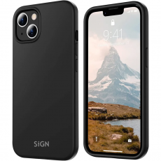 SiGN - SiGN iPhone 15 Mobilskal Liquid Silikon - Svart