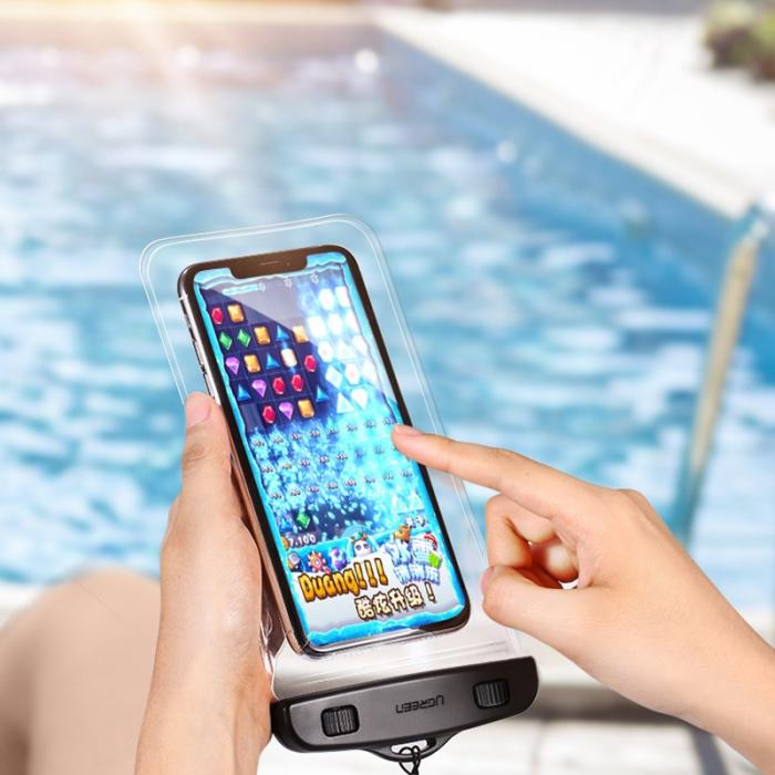 Ugreen - Ugreen waterproof phone skal IPX8 Svart