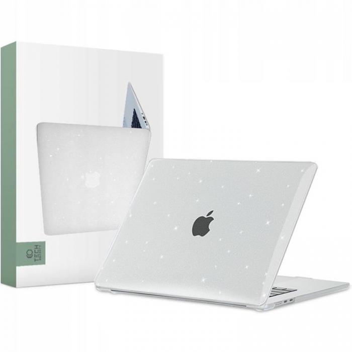 Tech-Protect - Tech-Protect Macbook Air 15 Skal Smartshell - Glitter Clear