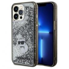 KARL LAGERFELD - KARL LAGERFELD iPhone 13 Pro Max Mobilskal Liquid Glitter Choupette