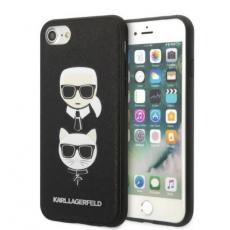 KARL LAGERFELD - Karl Lagerfeld iPhone 7/8/SE Skal Saffiano Ikonik Karl & Choupette Head