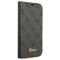 Guess - GUESS iPhone 14 Plus Plnboksfodral 4G Vintage Gold Logo - Svart