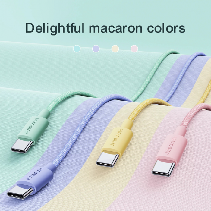 Joyroom - Joyroom USB-C till USB-A kabel 1m - Rosa