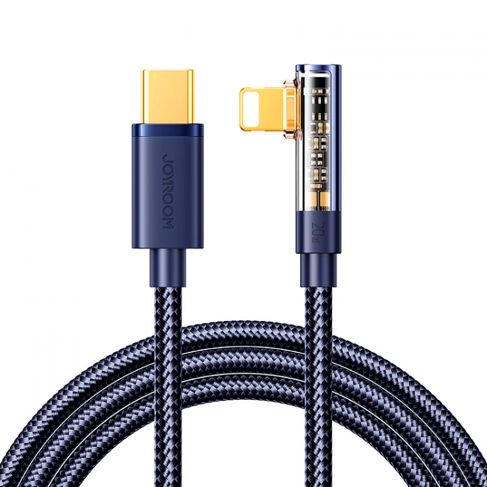 Joyroom - Joyroom Angled Lightning Till USB-C Kabel 20W 1.2 m - Bl